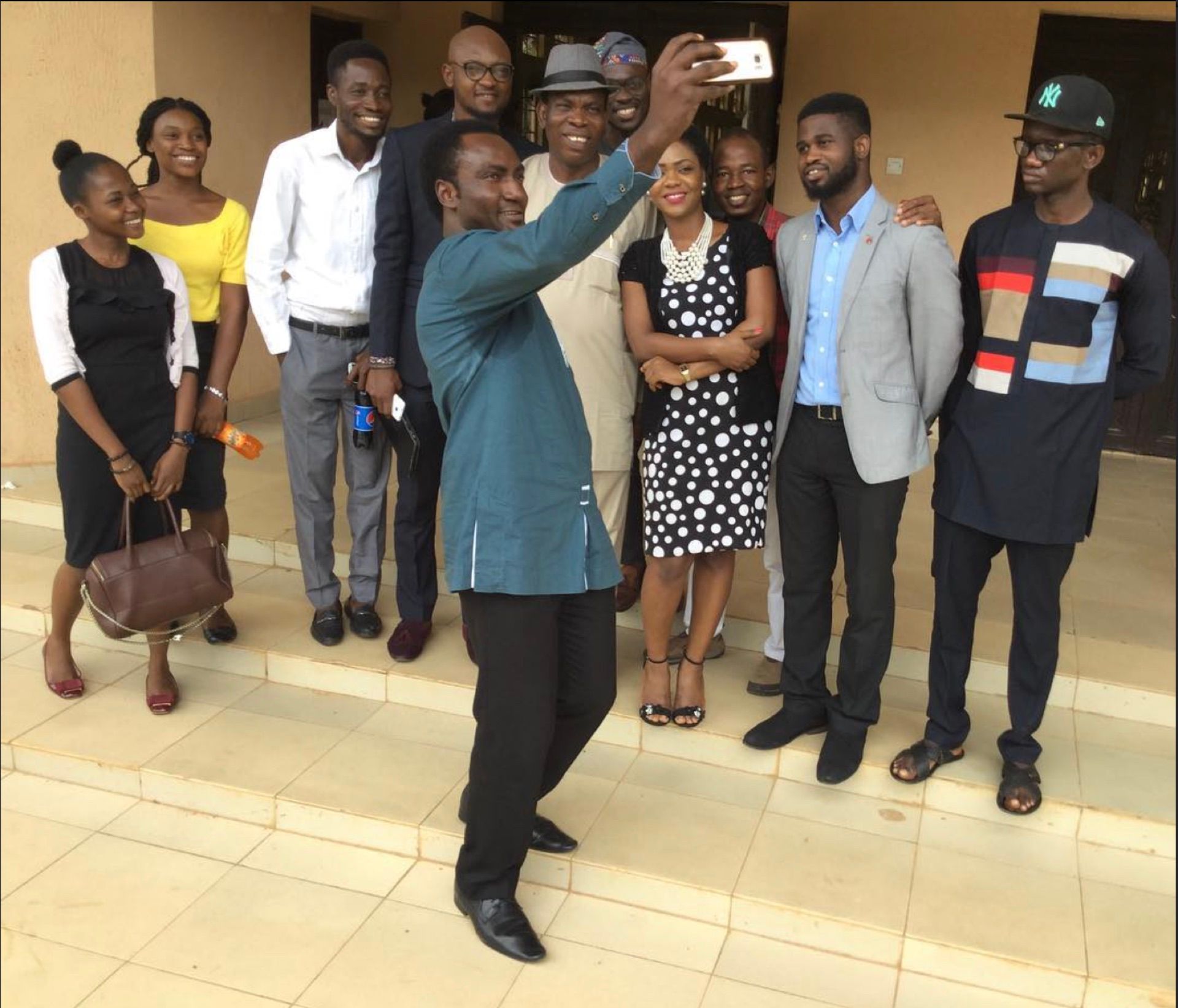 Crawford alumni networking at a professional gathering